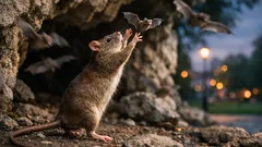 Wanderratten jagen Fledermäuse: neue Studie zeigt überraschende Jagd am Höhleneingang