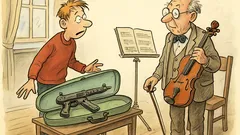 Witz: Fritzchen geht zum Geigenunterricht …