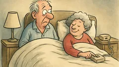 Witz: Sagt der Bettnässer: Mach Heizdecke an