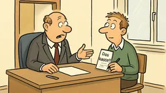 Witz: Im Büro fragt der Chef neugierig