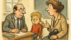 Witz: Kommt Klaus’ Mutter zur Lehrersprechstunde