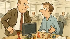 Witz: Im Großraumbüro fragt der Chef genervt