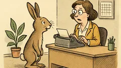 Witz: Häschen kommt ins Büro und fragt