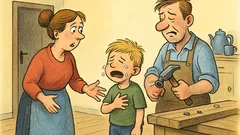 Witz: Arnold kommt weinend zur Mutter