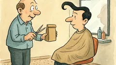 Witz: Friseur fragt: Stirnlocke behalten?