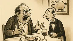 Witz: „Das soll ein Schweinekotelett sein?“ Eder reklamiert