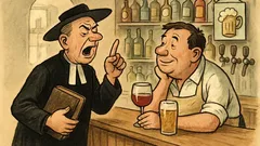 Witz: In einer Kirche in Harlem wettert...