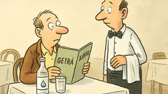 Witz: Fragt nach Quellwasser im Restaurant…