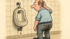 Witz: Und hängt der Tropfen noch so lose