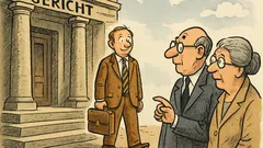 Witz: Der Unpünktliche kommt pünktlich vors Gericht