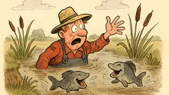 Witz: Fliegt der Bauer in den Sumpf