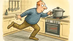 Witz: Neulich kaufte ich einen Herd mit Stil