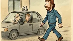 Witz: Chuck Norris besteht im Vorbeigehen