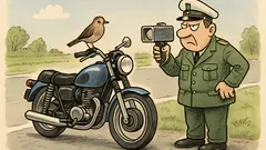 Witz: Drossel im Motorrad – Laser?