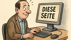 Witz: Ein Leser besucht eine Webseite und…