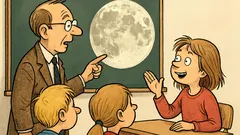 Witz: Der Mond ist so groß, dass