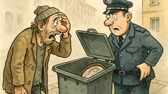 Witz: Ein Penner wühlt im Müll…