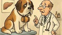 Witz: Bernhardiner geht zum Arzt und...