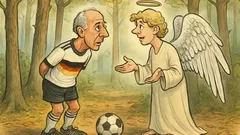 Witz: Franz Beckenbauer läuft durch den Wald