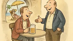 Witz: Sag mal, wie geht’s deiner Frau?