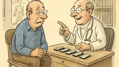 Witz: Herr Doktor, weiße Punkte vor Augen?