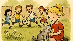 Witz: Alle Kinder spielen im Garten, außer Uschi