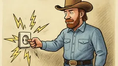 Witz: Wenn Chuck Norris in die Steckdose fasst