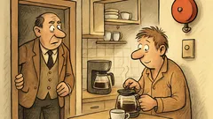 Witz: Ein Gast schleicht nachts in die Küche