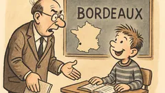 Witz: „Fritz, wo liegt Bordeaux?“