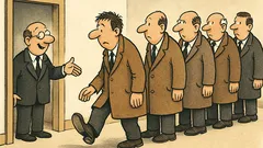 Witz: Tritt näher, der Nächste hat ein Loch