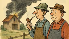 Witz: Fragt ein Bauer: Rauchen deine Kühe?