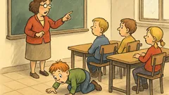 Witz: Fritzchen sitzt in der Schule, plötzlich...