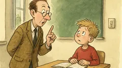 Witz: Der Lehrer fragt Seppi nach dem Strom