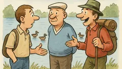 Witz: Ein Tourist fragt, wie tief der See