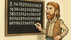 Witz: Chuck Norris kennt Pis letzte Ziffer