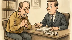 Witz: Ein Mandant sitzt beim Anwalt und seufzt