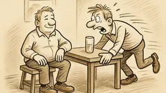 Witz: Lieber locker vom Hocker als hektisch