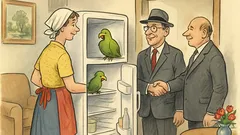 Witz: Familie Huber hat einen Papagei