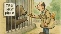 Witz: Im Zoo: „Tiere nicht füttern“…