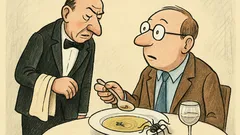 Witz: Gast: „Herr Ober, in meiner Suppe…“