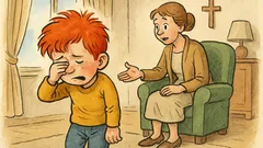 Witz: Tobby kommt weinend nach Hause