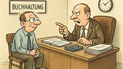 Witz: Der Chef zum Buchhalter: „Seit Sie…“