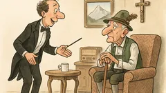 Witz: Dirigent besucht hundertjährigen Bayern zum Geburtstag