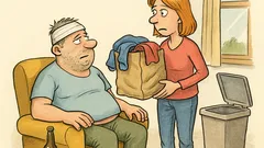 Witz: Sie will Kleidung spenden…