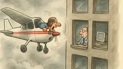 Witz: Dicker Nebel, Pilot brüllt: Wo sind wir?