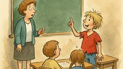 Witz: Robinson ist im Unterricht dran