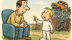 Witz: Vater fragt Sohn nach viel Geld