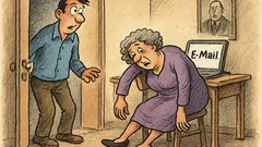 Witz: E-Mail an falsche Witwe geschickt