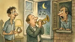 Witz: Mitten in der Nacht fragt…