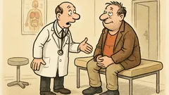 Witz: „Ein Glück, endlich zur Untersuchung!“